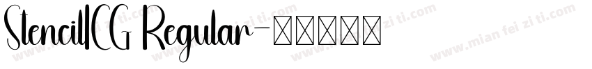 StencilICG Regular字体转换
